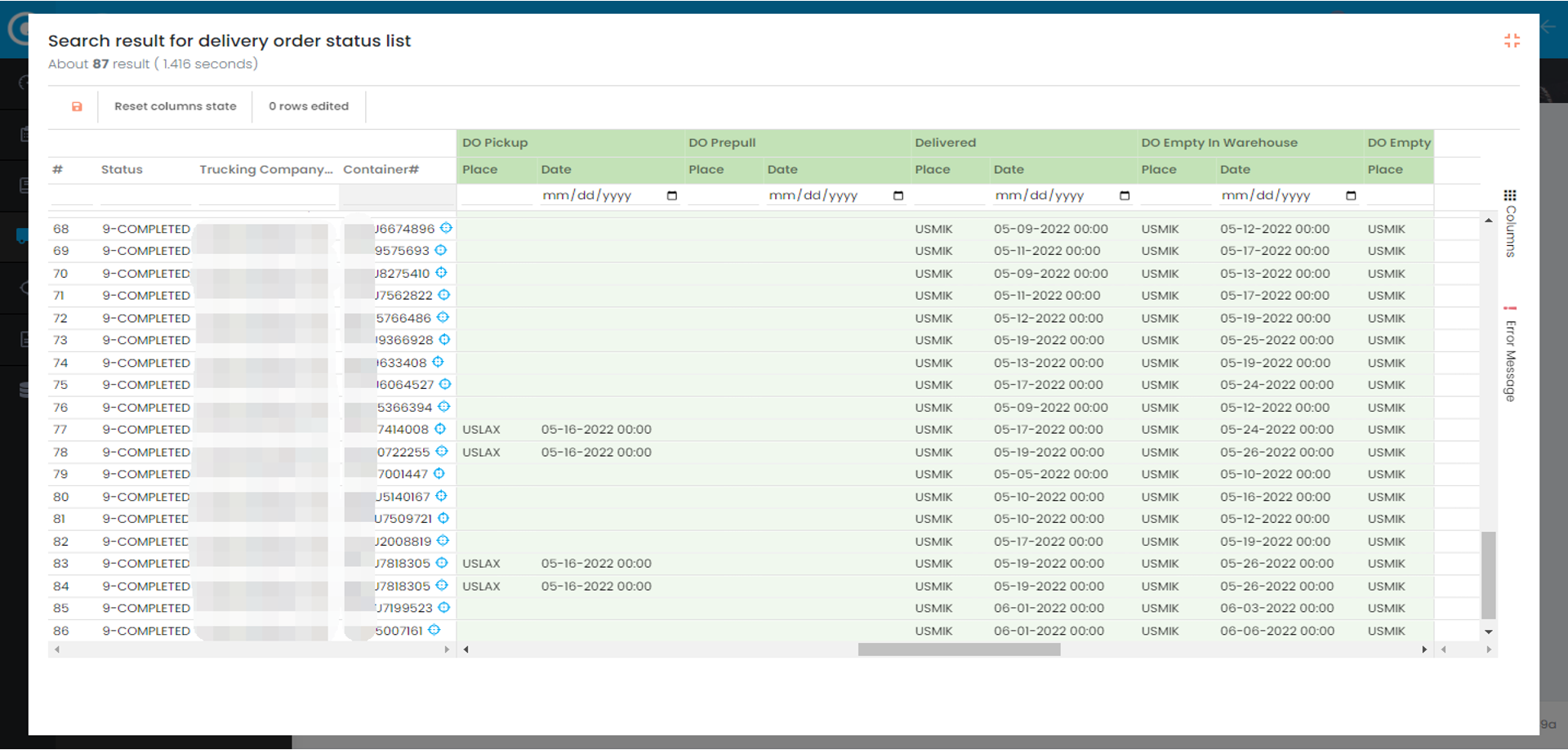 Full delivery transparency