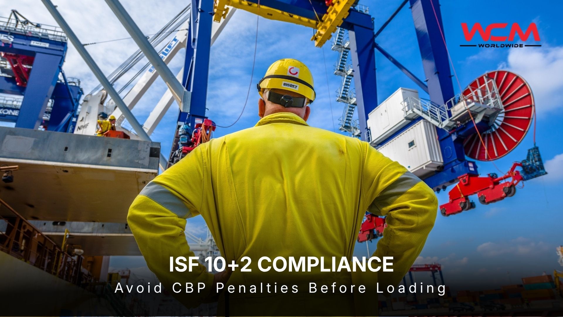 ISF filing compliance process for ocean freight imports showing cargo data, customs documentation and CBP penalty prevention